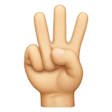 Hand with bent middle finger sticker