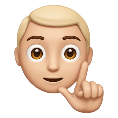 Emoji apontando para a tela igual a esse “🫵🏻” sticker
