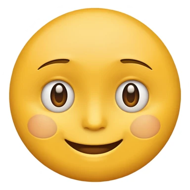 awkward forced Half smile smirk yellow circle face emoji sticker