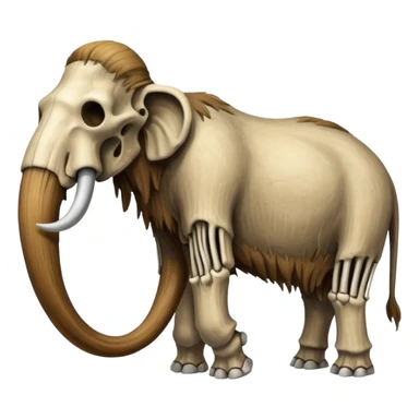 skeleton of a mammoth sticker