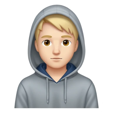 Me wearing a hoodie  sticker