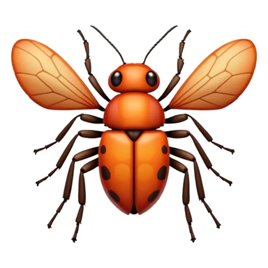 pixelated bug sticker