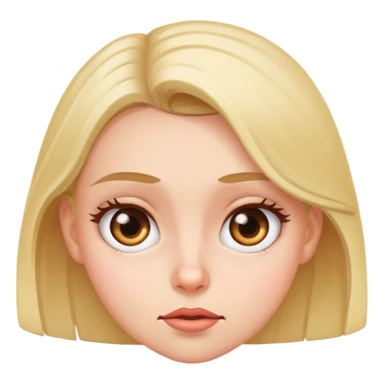 A girl rolling her eyes  sticker