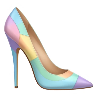 Rainbow pastel heels sticker