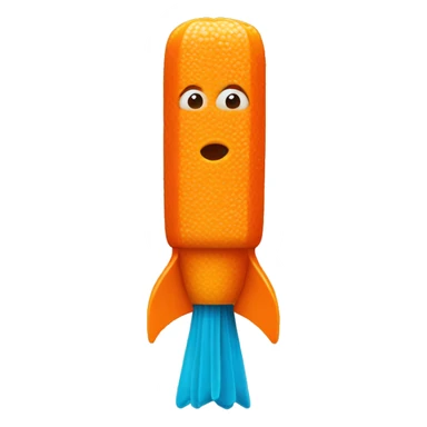 Un pez naranja  sticker