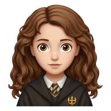 Hermione Granger with wavy hair sticker