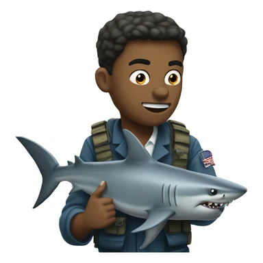 shark going to war sticker