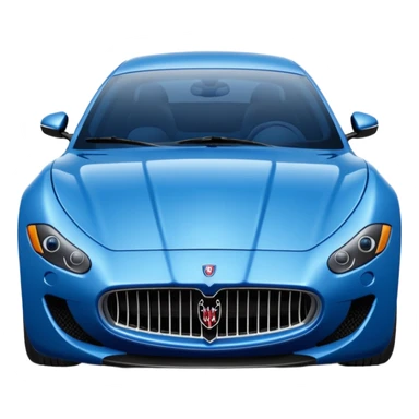 Blue Maserati sticker