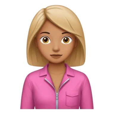 pink jumpsuit ful body sticker