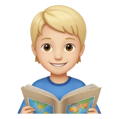 child Holding Maps sticker