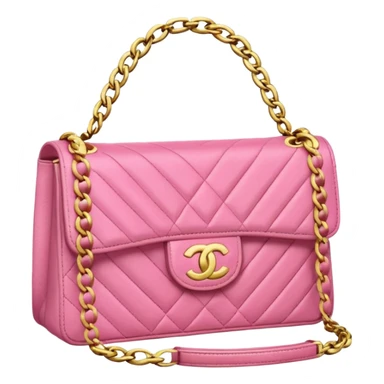 Money stack in a pink Chanel bag  sticker