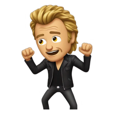 johnny hallyday qui dab sticker