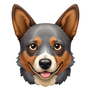 Australian cattle dog mutt dark brown sticker