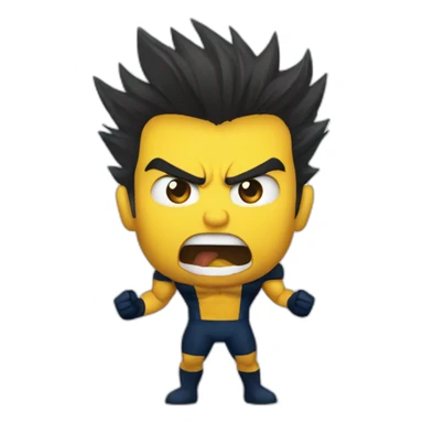 wolverine yelling SIUU as CR7 sticker