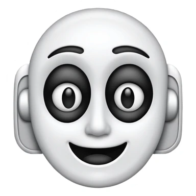 Create this emoji : 🎭 but in White and black  sticker
