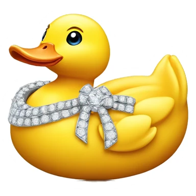 Rubberduck shaped 56-carat diamond sticker