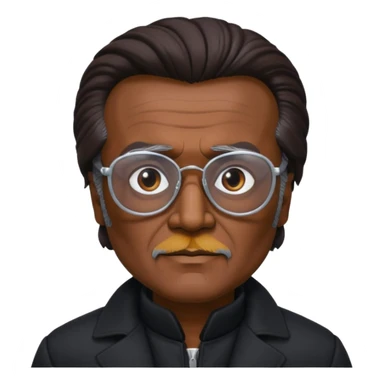 Rajinikanth baasha with black coat cooling glass sticker