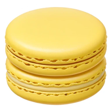 macaron jaune sticker