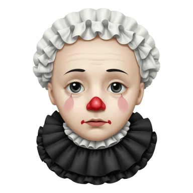 sad pierrot sticker