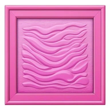 Pink artwork in a pink frame sticker