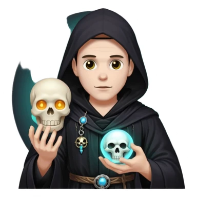 male dnd necromancer sticker