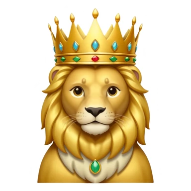 León con corona sticker