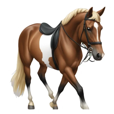 Dressage horse sticker