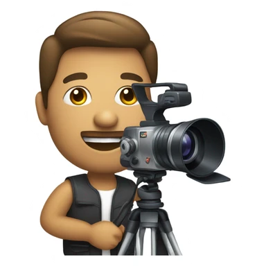 man making film sticker