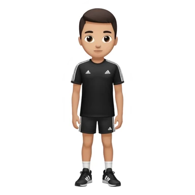 Adidas white stripes black human sticker