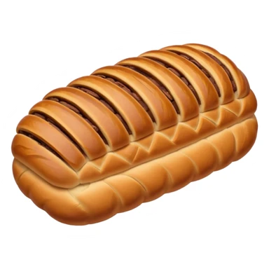 sweet romanian bread with cacao lines sticker