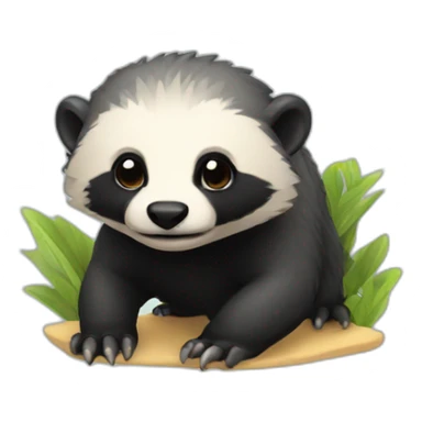 cute honeybadger sticker