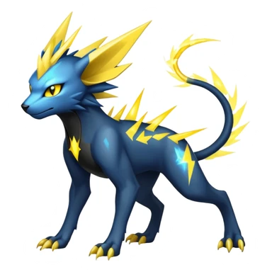 Manectric-Luxray-Draco-Fakémon-hybrid-creature (full body), 4 legs sticker