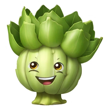 Happy artichoke sticker