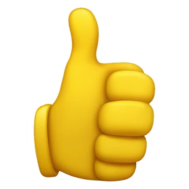 Yellow emoji giving thumbs up sticker