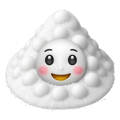 happy emoji with a pile of salt sticker