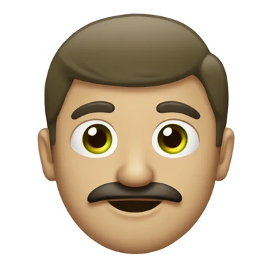 chico ojos verdes pelirrojo bigote  sticker