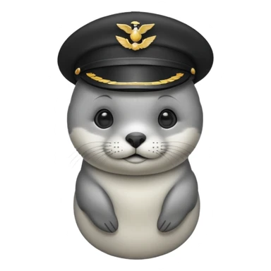 Baby seal on airplane sticker