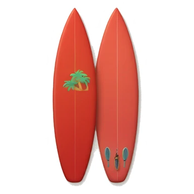 surfer on a red surfboard sticker