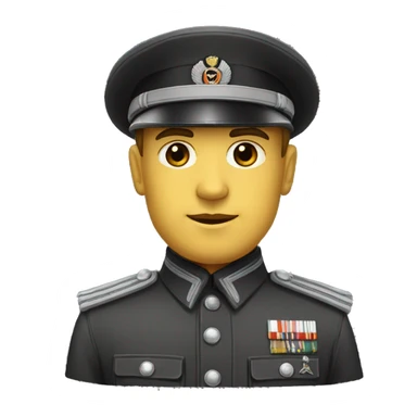 germany 1944 military officer black uniform sticker