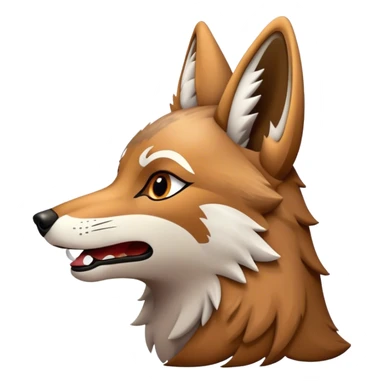 Coyote howls  sticker