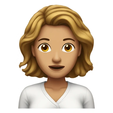 a woman who has woken up sticker