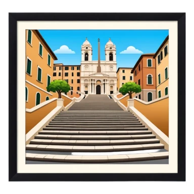 Spanish steps Italy sticker
