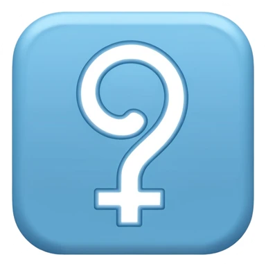 male gender symbol, light blue, simple emoji style, suitable for Discord role icon sticker
