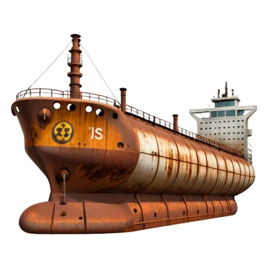 oil tanker side view sticker