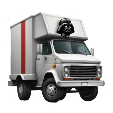 1976 Darth Vader long mail delivery truck sticker