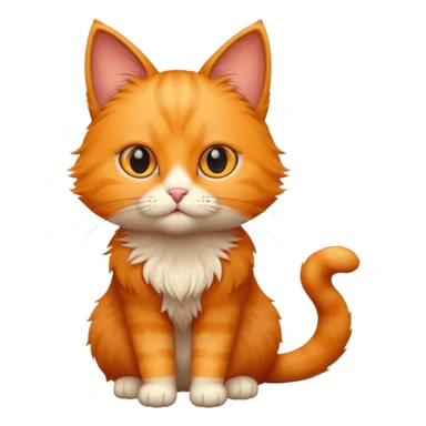 Cat with small slim eyes sticker