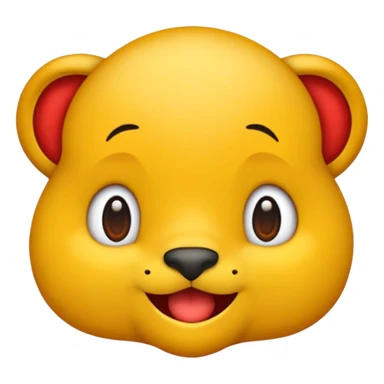 faça um emoji de uma onça com um pequeno laço vermelho sticker