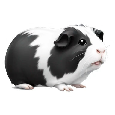 Guinea pig black and white sticker