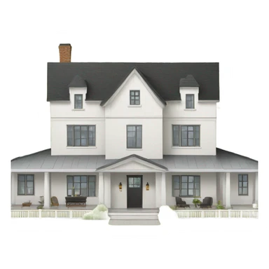 Modern farmhouse mansion sticker