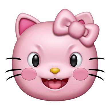 Hello Kitty laughing very hard 😂 sticker